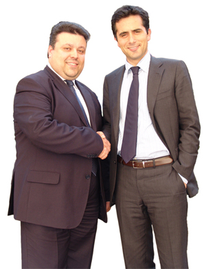 Ivan Losio con il Presidente Salini